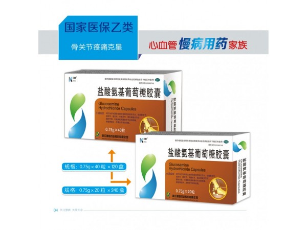 1.鹽酸氨基葡萄糖膠囊