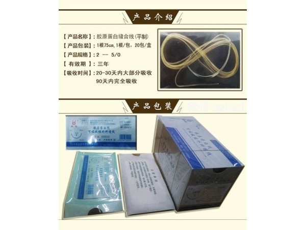 可吸收膠原蛋白縫線