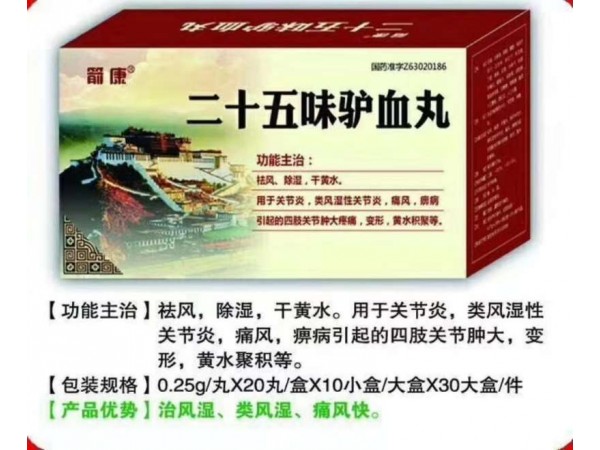 二十五味驢血丸
