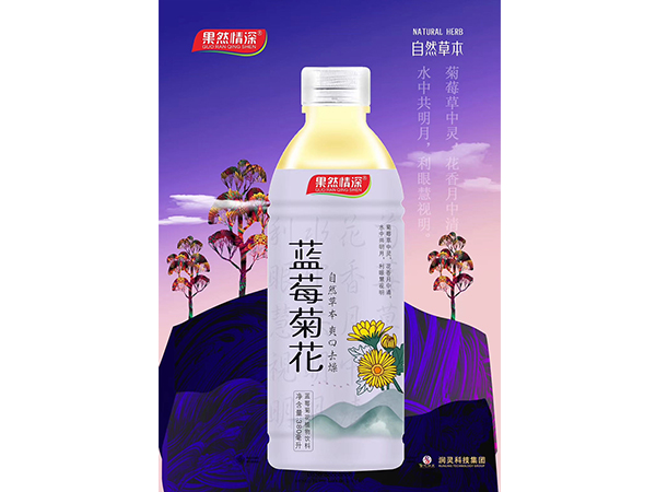 藍莓菊花植物飲料