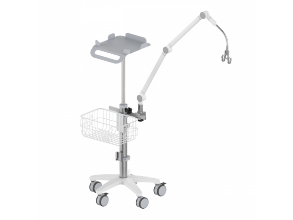 呼吸機(jī)推車 無(wú)創(chuàng)呼吸機(jī)支架 含濕化器掛架 呼吸管道支臂