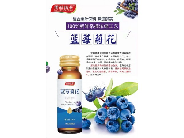 藍莓菊花果汁飲料