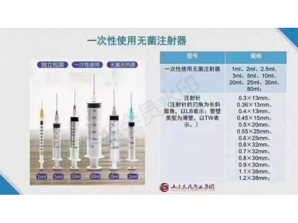 一次性使用無菌注射器