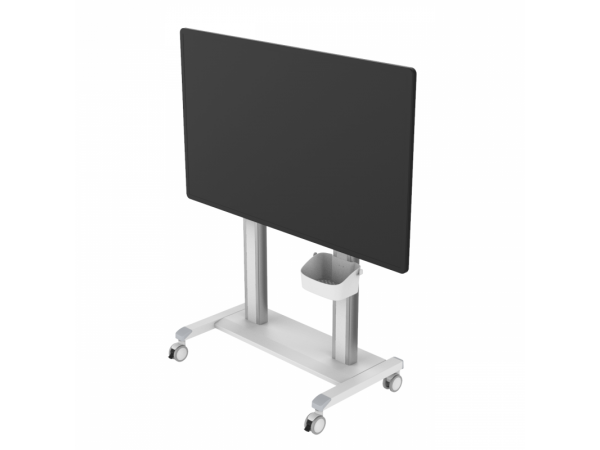 55/75/100大屏顯示器雙立柱移動(dòng)推車支架