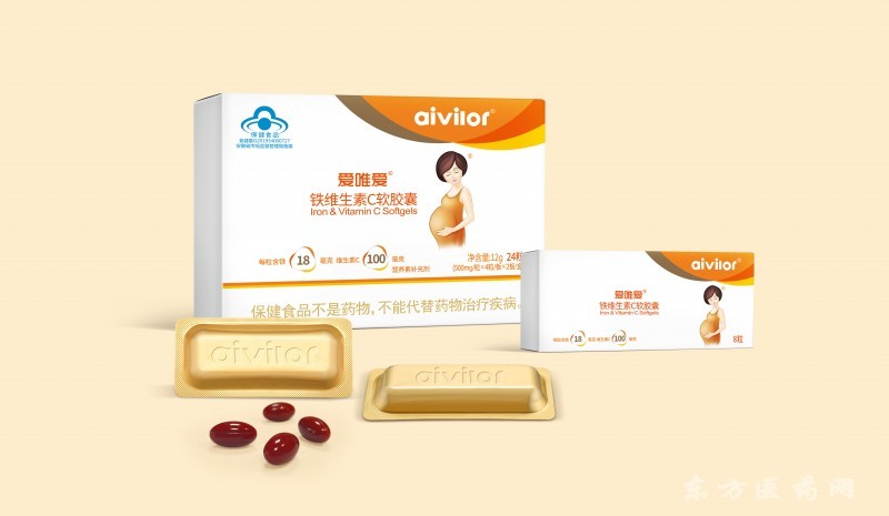 愛唯愛鐵維生素C軟膠囊