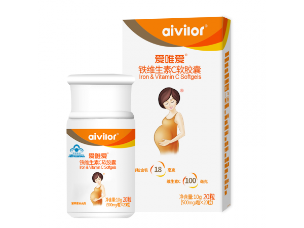 愛唯愛鐵維生素C軟膠囊