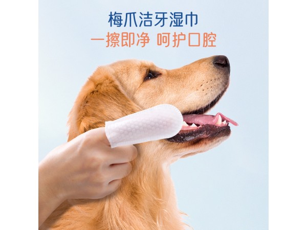 梅爪寵物潔牙指套衛(wèi)生濕巾50片/罐
