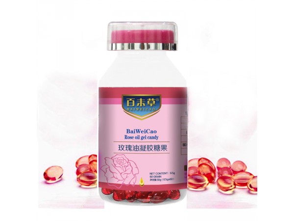 百未草玫瑰油凝膠糖果oem山東慶葆堂