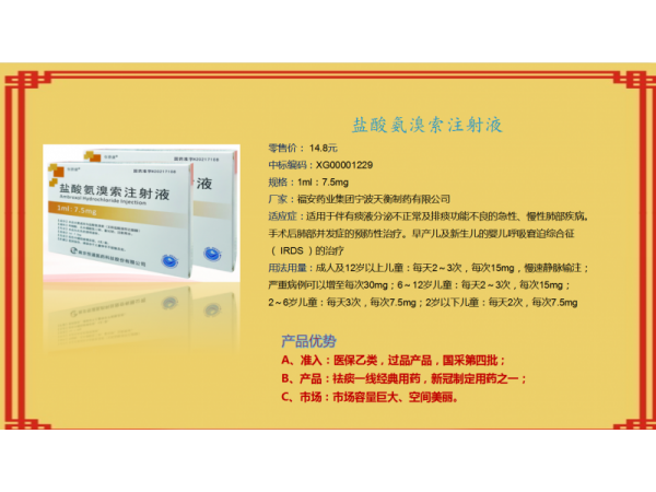 鹽酸氨溴索注射液