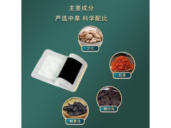 嵩山醫(yī)藥三七保健貼非筋骨關(guān)節(jié)疼痛貼跌打扭傷頸椎膏藥貼腰腿痛