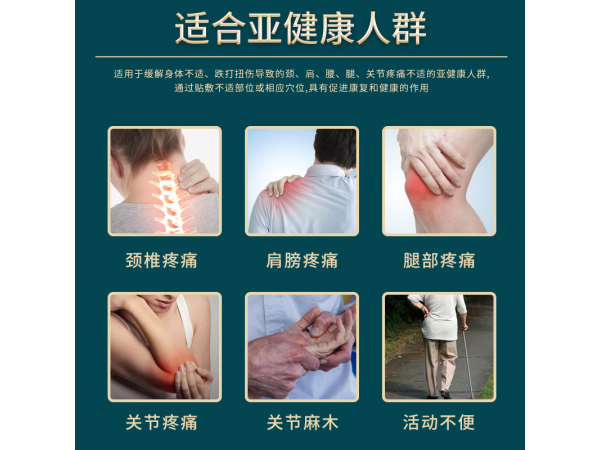 師出嵩山頸肩腰腿痛保健貼跌打扭傷膝蓋腰椎貼關(guān)節(jié)疼痛膏藥貼批發(fā)