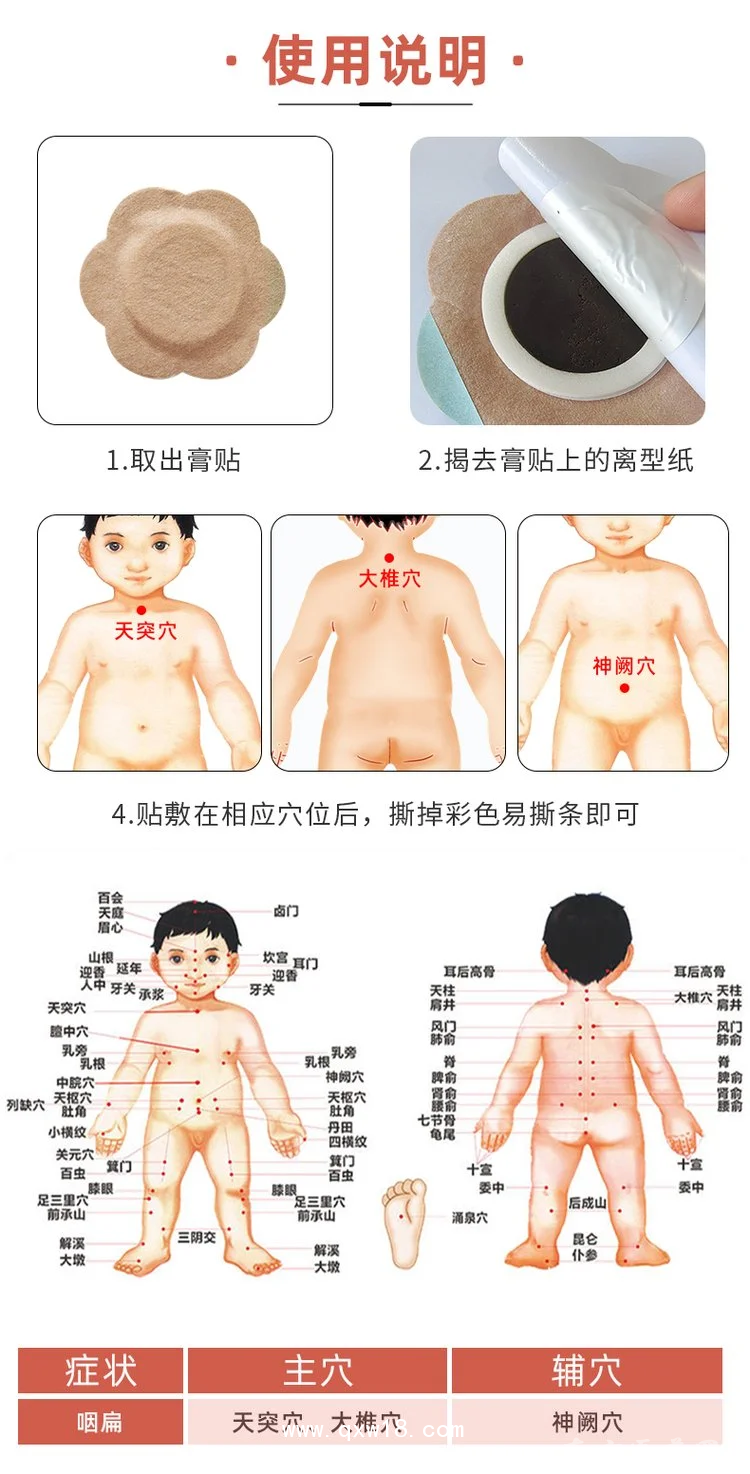 小兒咽扁貼感冒止咳腸胃腹瀉貼直供醫(yī)院藥店診所oem貼牌代加工