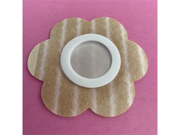 廠家加工批發(fā)進(jìn)口油膠梅花寶寶貼加膜加圈內(nèi)徑2.5