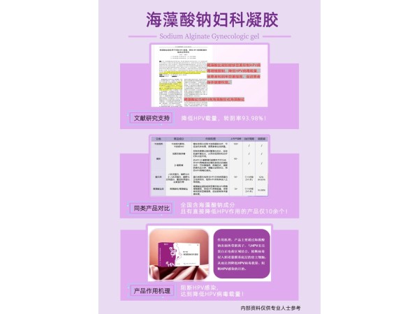 抗HPV海藻酸鈉婦科凝膠