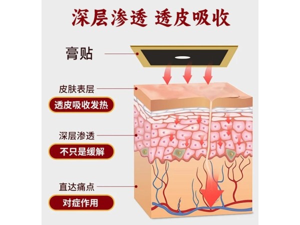 遠(yuǎn)紅外磁療透骨貼腰肌勞損黑膏貼生產(chǎn)火烤膏貼廠家代理
