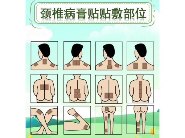 異形巴布脊柱貼 腰椎貼 二類械字號遠紅外磁療貼 中標掛網貼牌走醫(yī)保