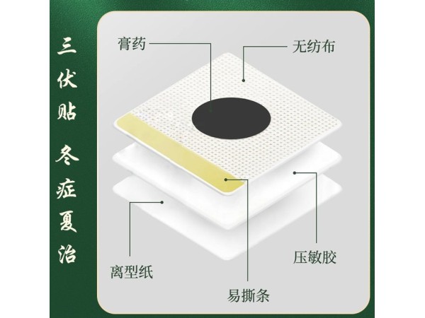 東進(jìn)藥業(yè)三伏貼 批發(fā)定制膏藥貼牌代加工 冬病夏治 無(wú)紡布 空白貼 OEM貼牌代加工