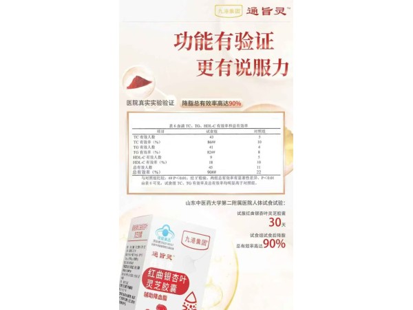 九港集團(tuán)通旨靈彝新牌紅曲銀杏葉靈芝膠囊