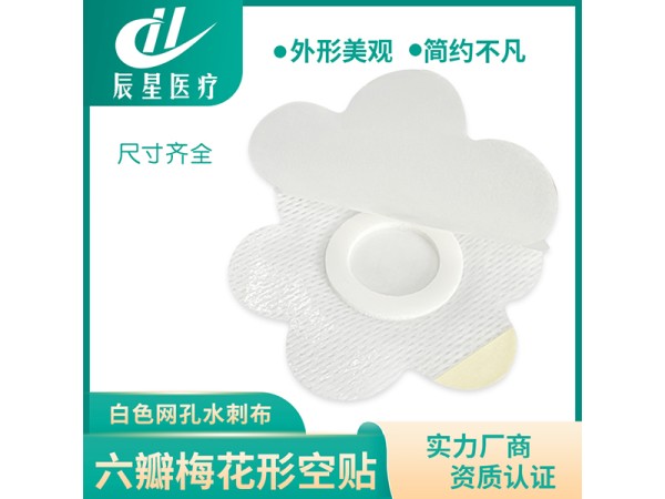 白無妨六瓣梅花空貼